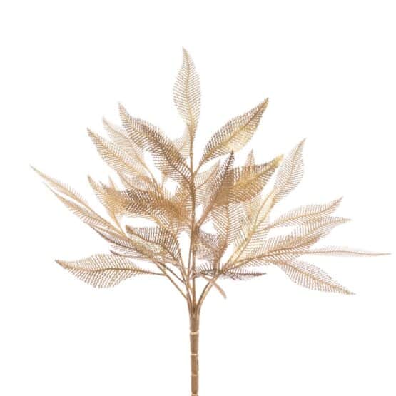 Shop for 41cm Gold Sparkle leaf Bush Spray in Ireland from Christmasland- Best Christmas Shop
