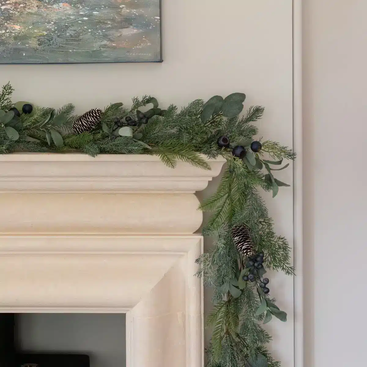 Shop 6ft Christmas garland on sale from Christmasland Dublin. 6ft bainton garland with mixed leaves
