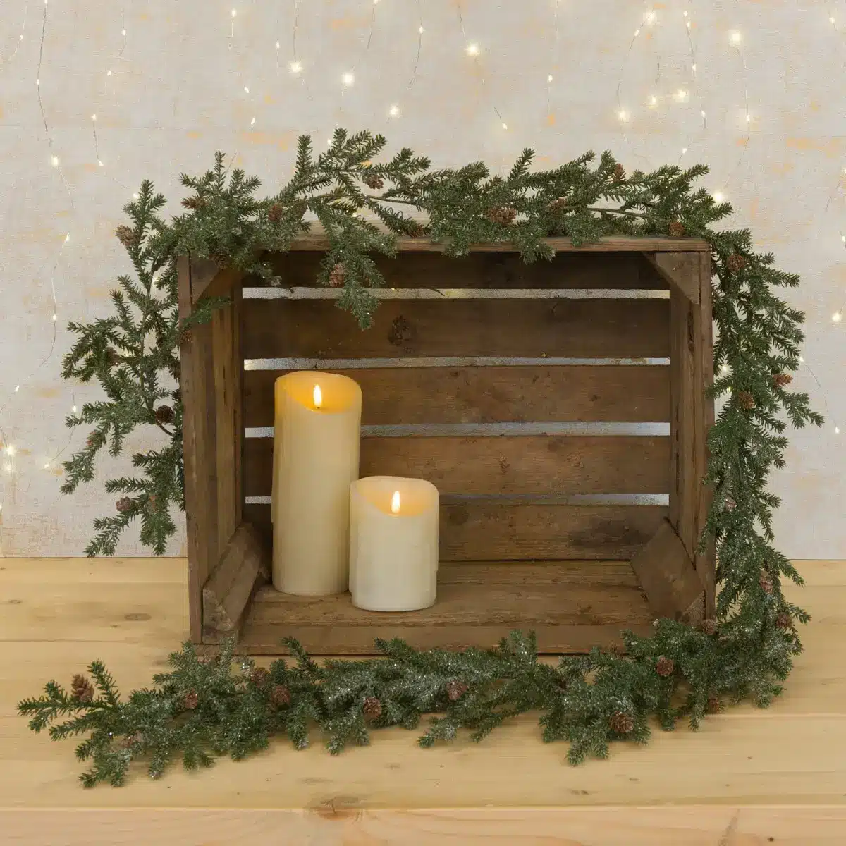 6ft Frosted Teardrop Garland - Christmas Garlands for Sale in Ireland