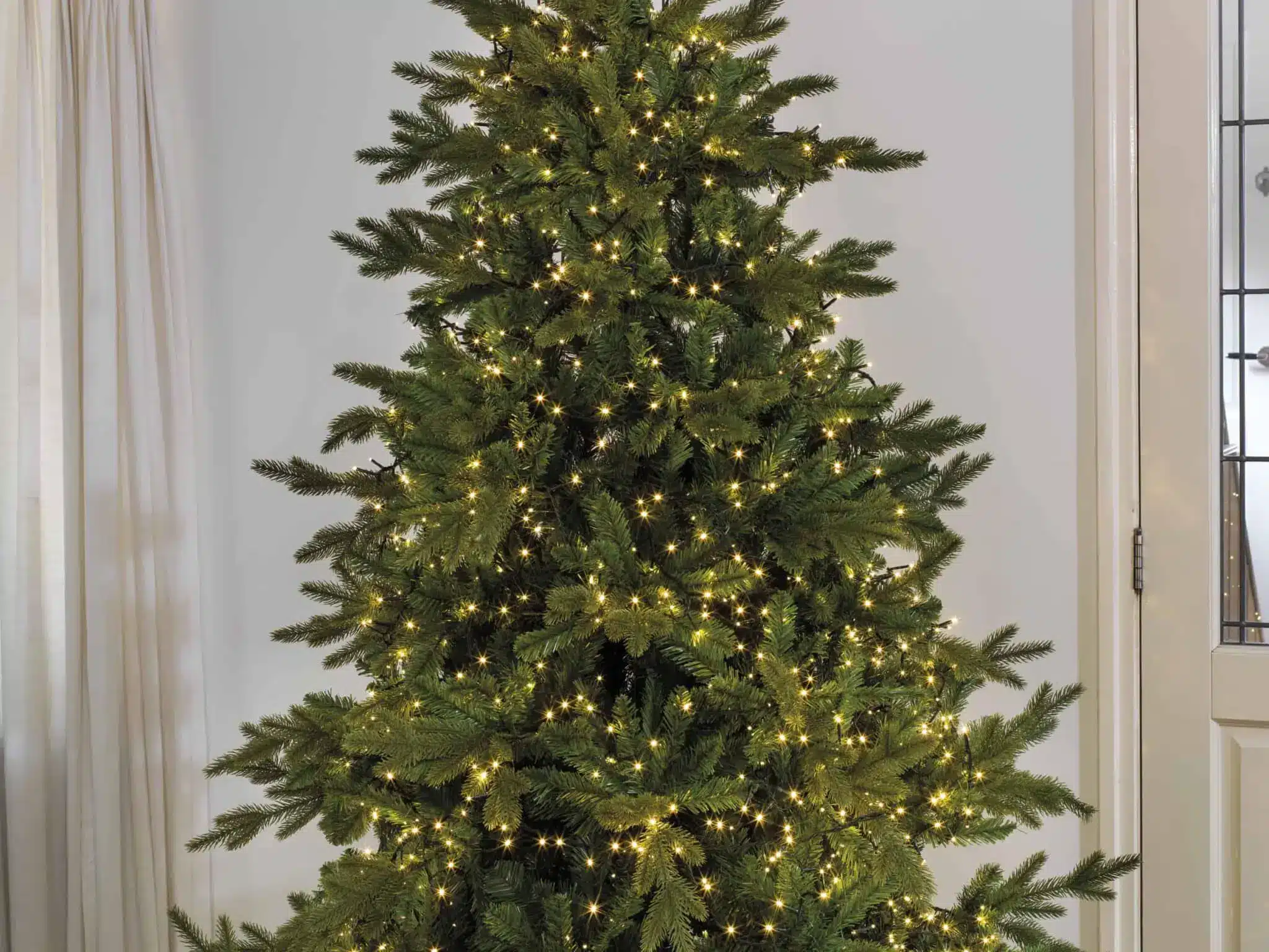 Compact Warm White Xmas Lights WIth Transparent Cable - Christmas Lights For Sale Dublin
