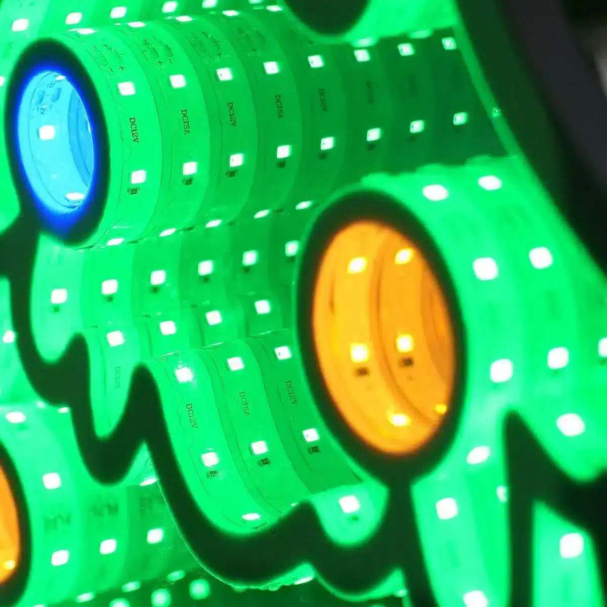 Infinity Lights - Christmas tree figure on wooden log with 387 LED Christmas lights - Christmasland Ireland