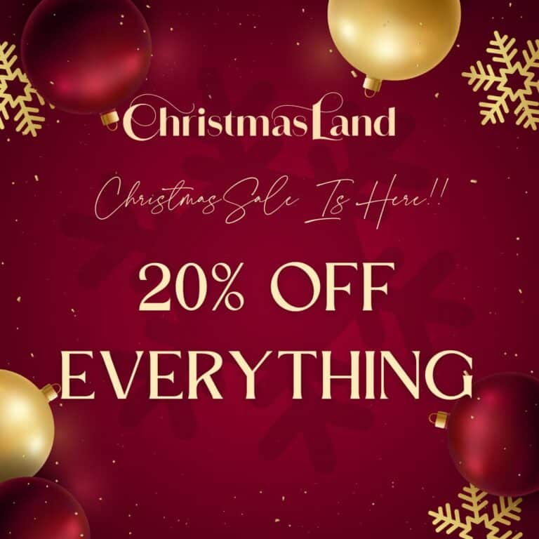 Christmas Sale 20% off everything. Valid till 23rd Dec 2025