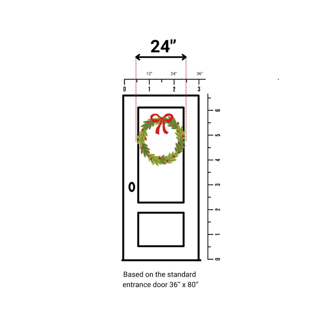 24" wreath size