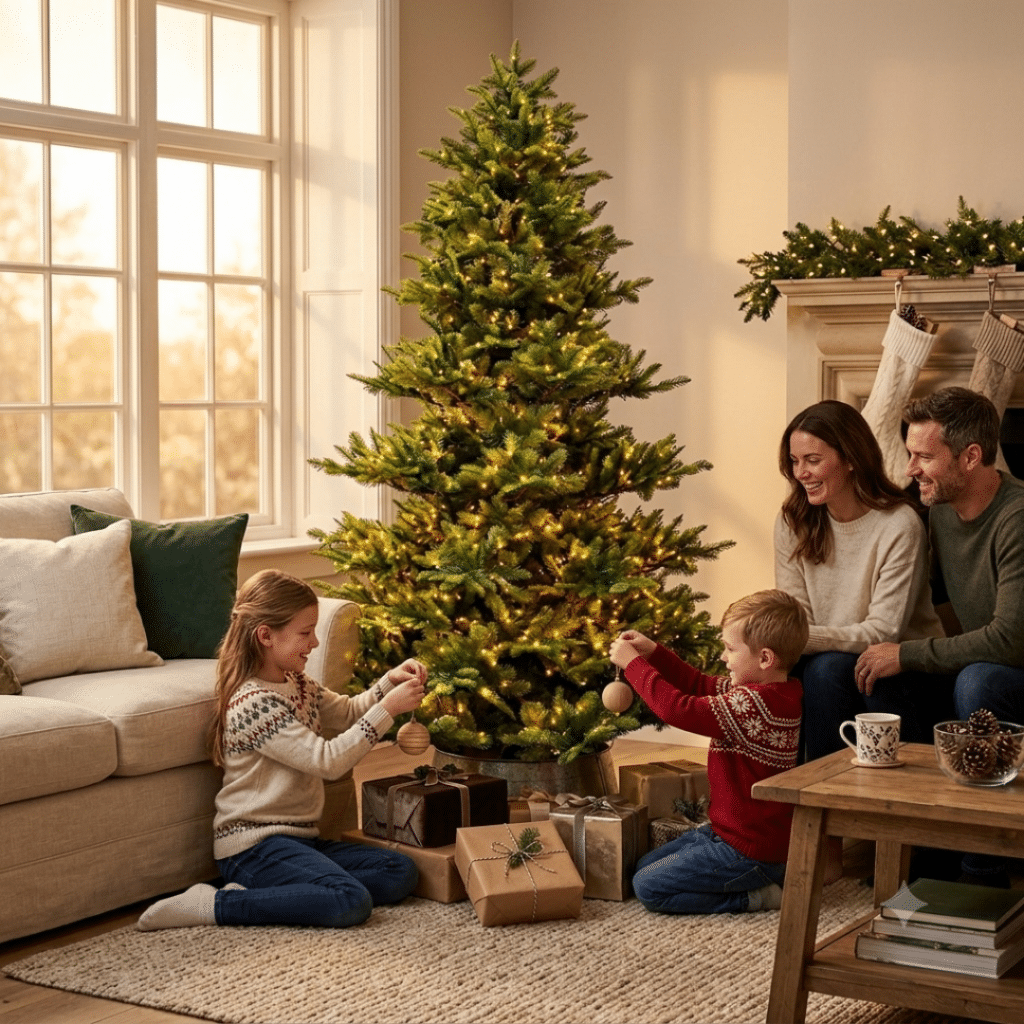 Pre-Lit Iowa Narrow Artificial Christmas Tree for sale in Dublin