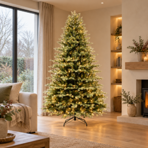 7.5ft Puleo Pre-Lit Grand Aurora Artificial Christmas Tree
