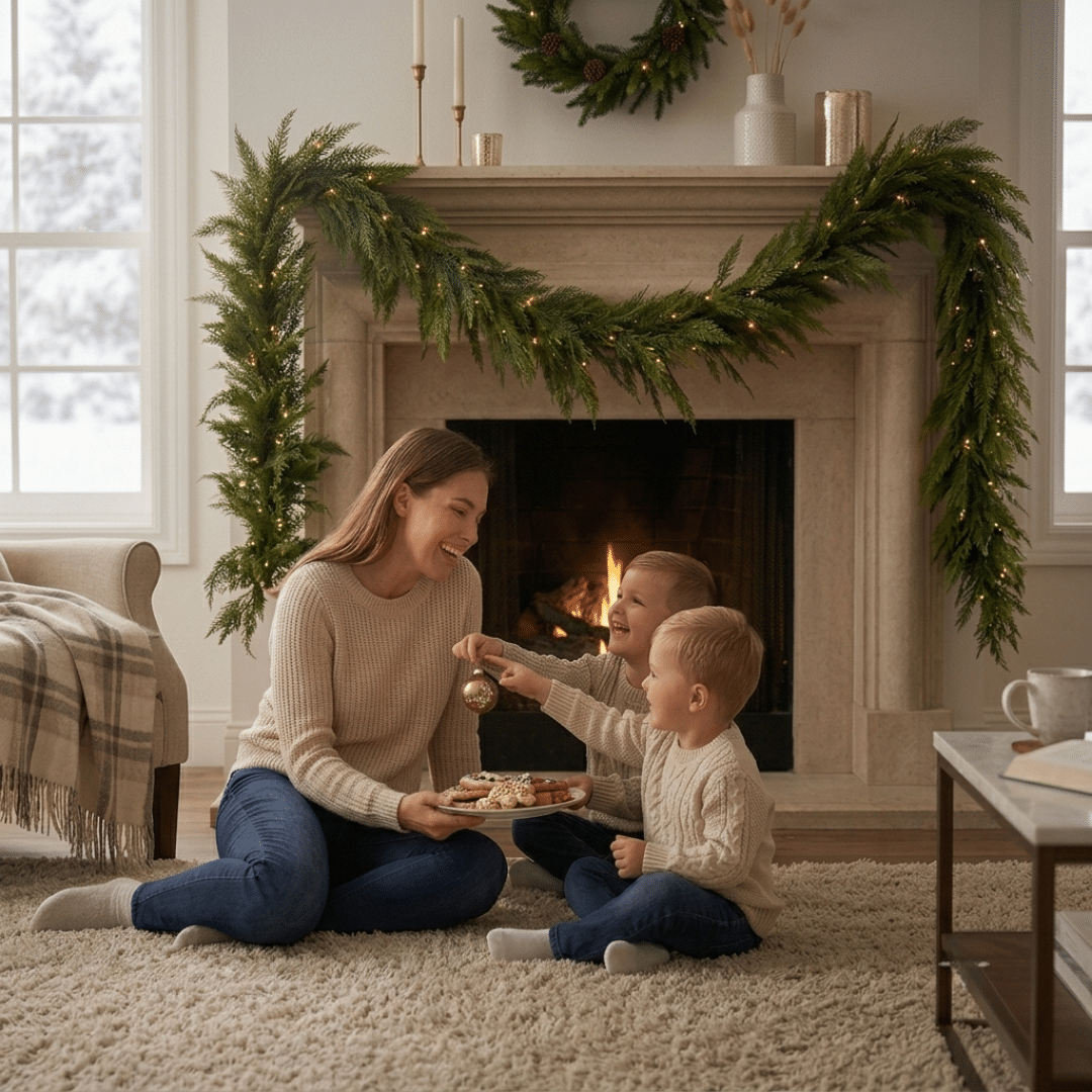 9ft Pre-Lit Arlington Garland lifestyle image