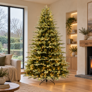 9ft Pre-Lit Grand Aurora Artificial Christmas Tree