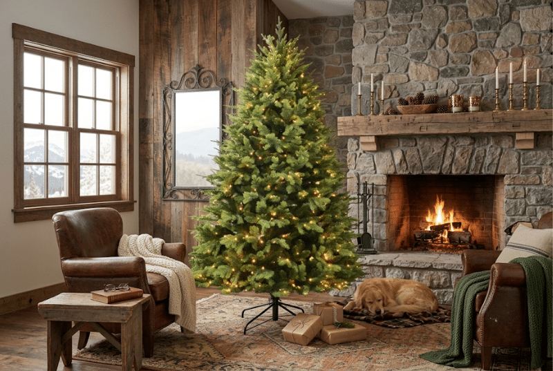 Pre-Lit Belmont Green Artificial Christmas Tree for sale in Dublin