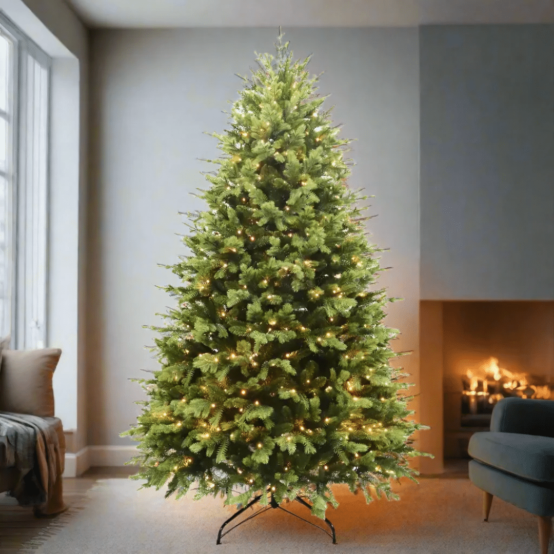 Pre-Lit Belmont Green Christmas Tree lifestyle image
