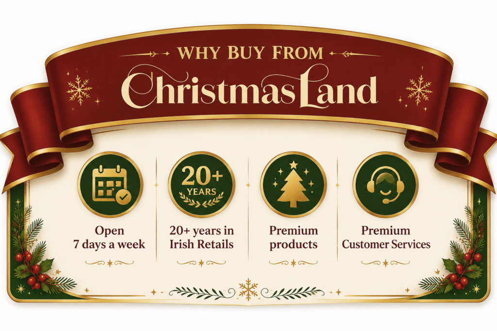 ChristmasLand offers high-quality products, expert advice, and over two decades of trusted service