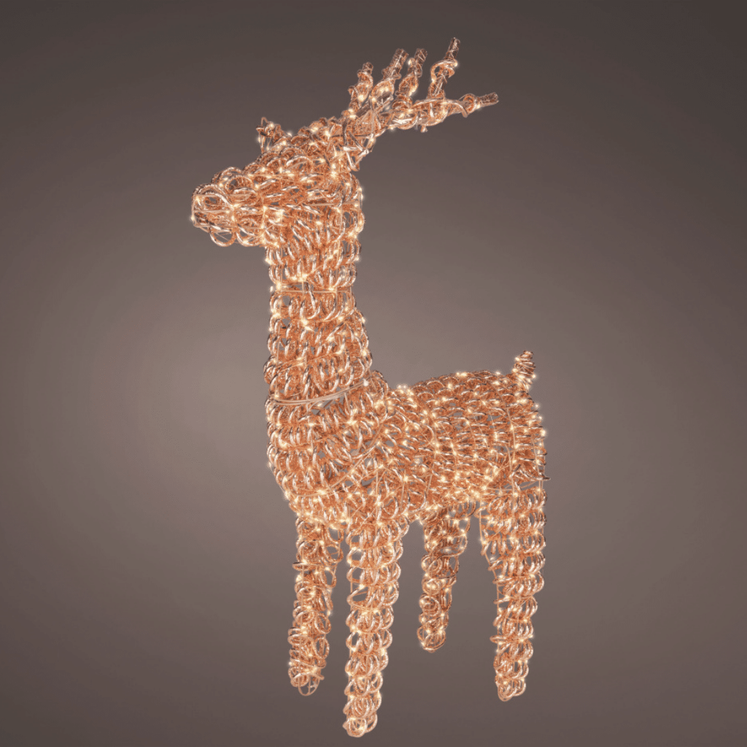 104cm Rose Gold Micro LED Reindeer for sale