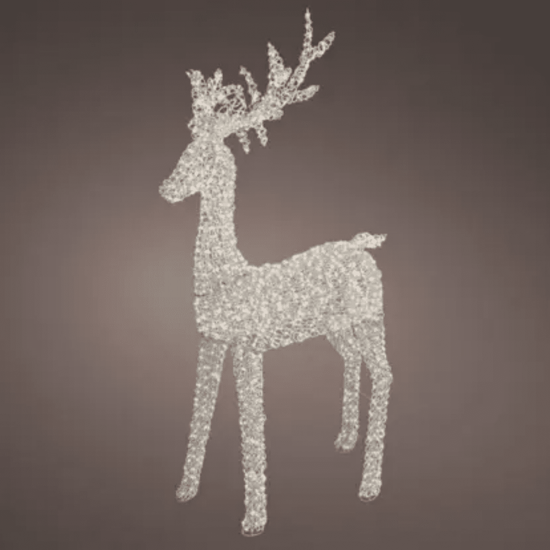 200cm Micro LED Reindeer With 2350 Warm White Lights