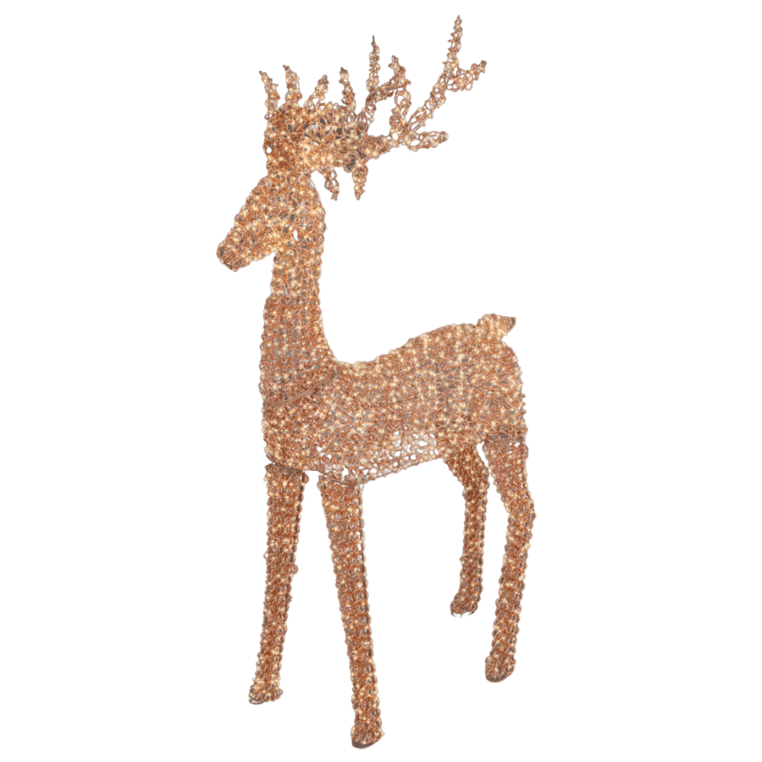 200cm Rose Gold Micro LED Reindeer for sale in Ireland