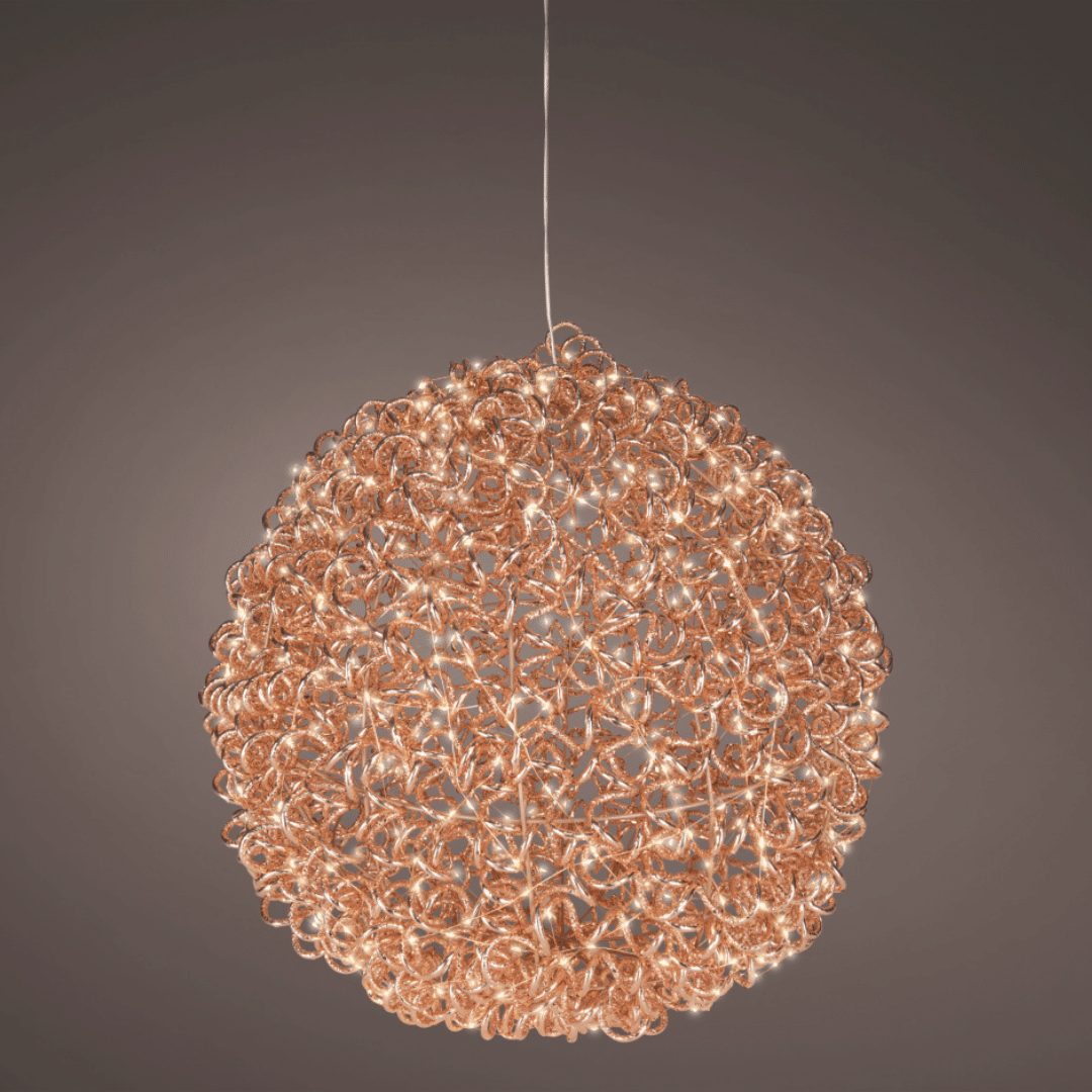55cm Rose Gold Micro LED Ball - Image 2
