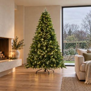 7.5ft Pre-Lit Alpbach Fir Artificial Christmas Tree