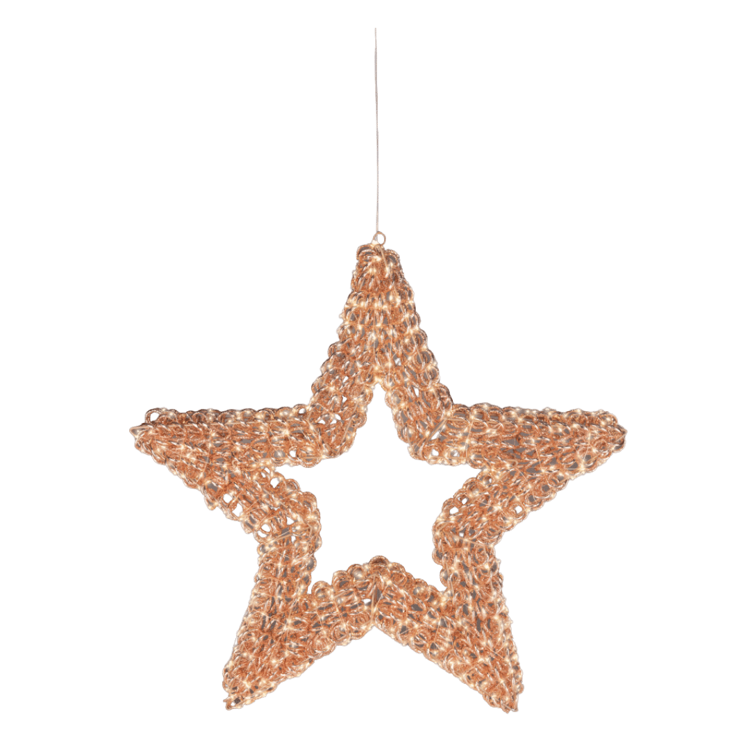 78cm Rose Gold Micro LED Star for sale in Ireland