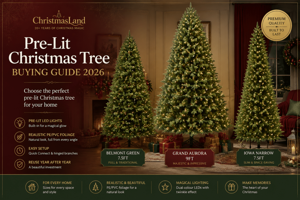 Pre-Lit Christmas Tree Buying Guide in Ireland 2026
