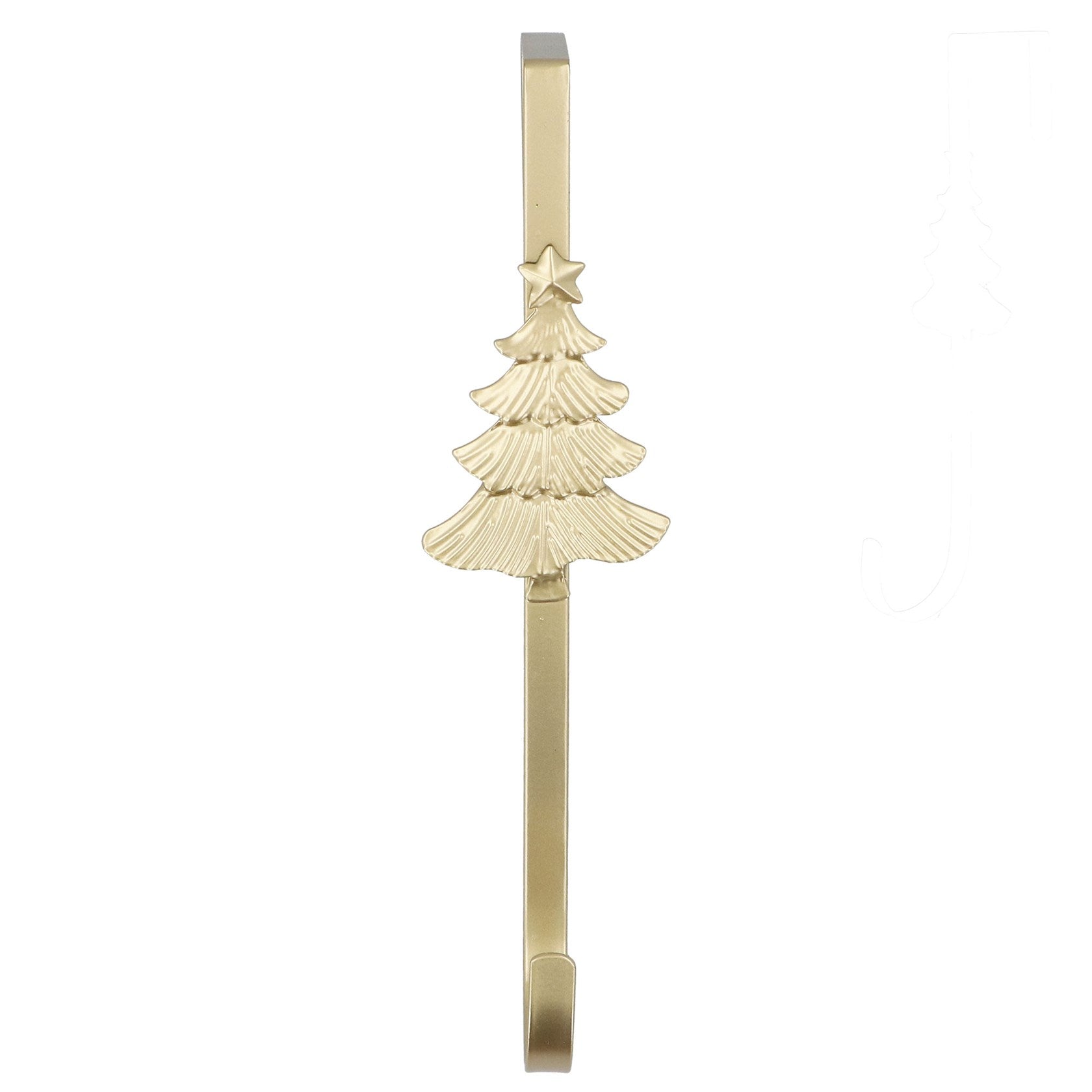 Gold Metal Wreath Holder with Tree