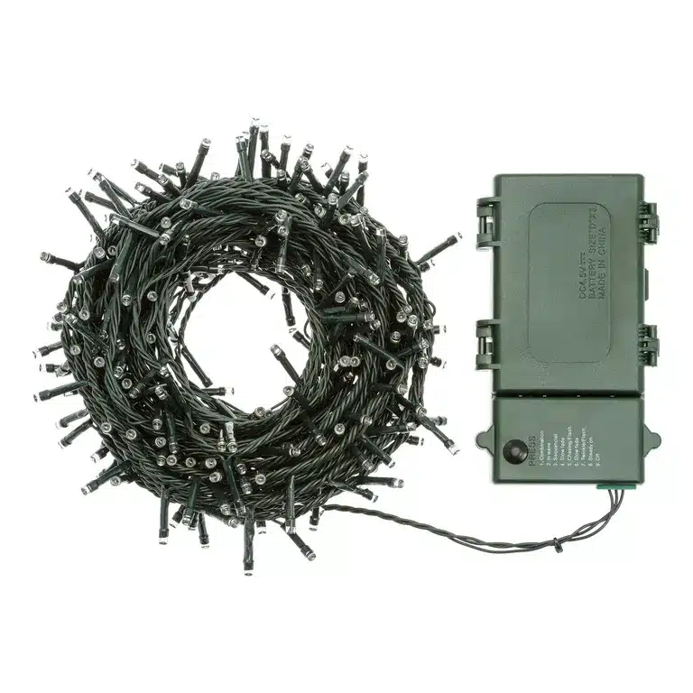 300 Warm White LED Battery Lights with Timer - Image 3