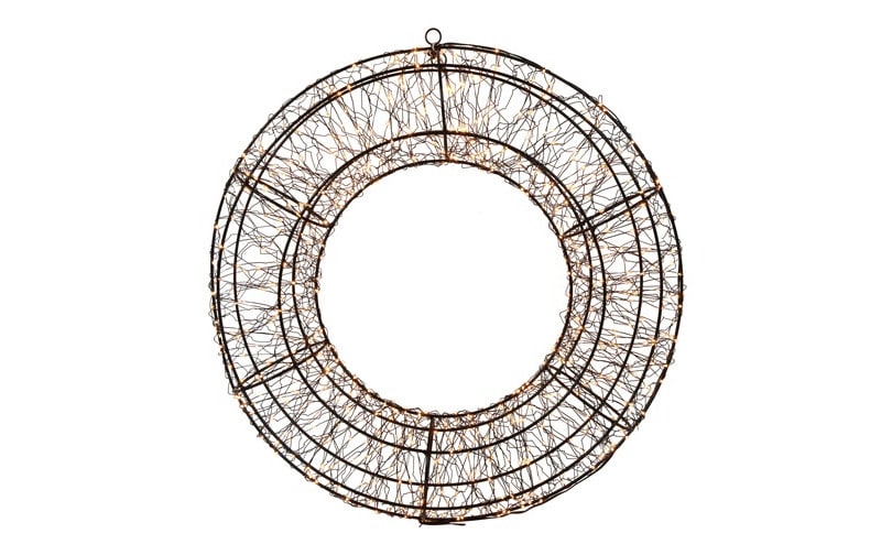 Hein L Black LED Christmas Wreath