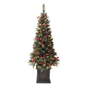4.5ft Berrybrook Potted Artificial Christmas Tree