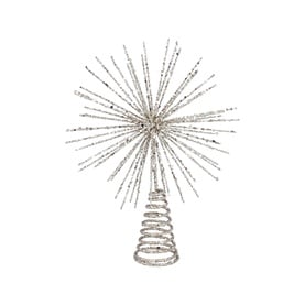 Gold Spikey Wire Starburst Tree Topper