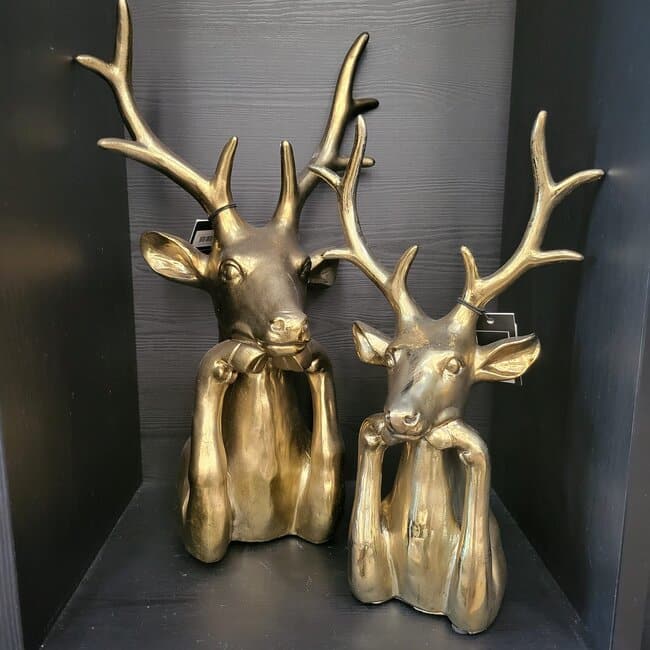 Zen XL Gold Deer Ornament – 52cm