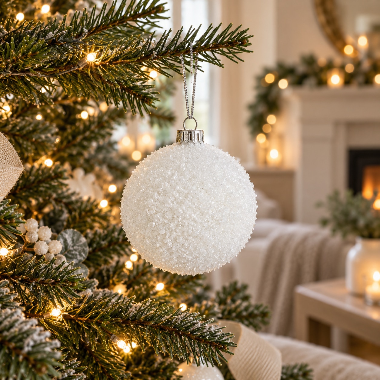 8cm Foam Ice Bauble