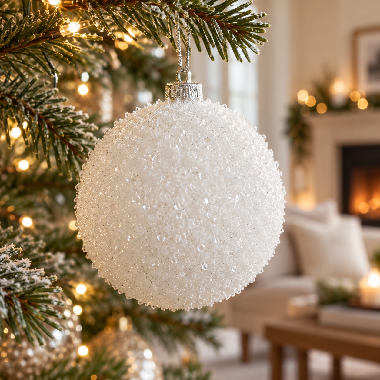 8cm Foam Ice Bauble - Image 3