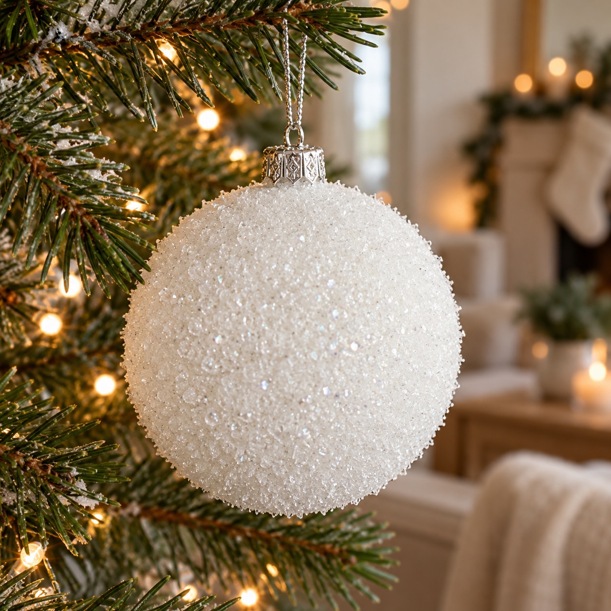 8cm Foam Ice Bauble - Image 4