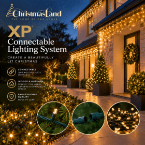 ChristmasLand connectable lighting system diagram.
